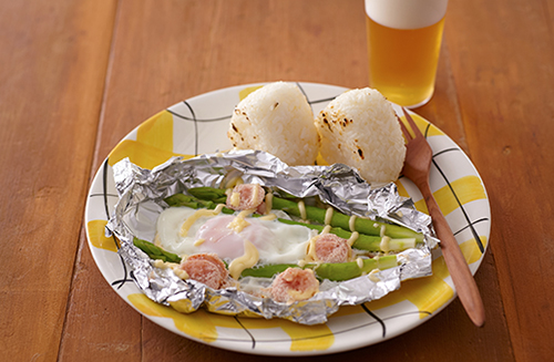 アスパラガスと卵の明太子マヨ焼き レシピ一覧 サッポロビール