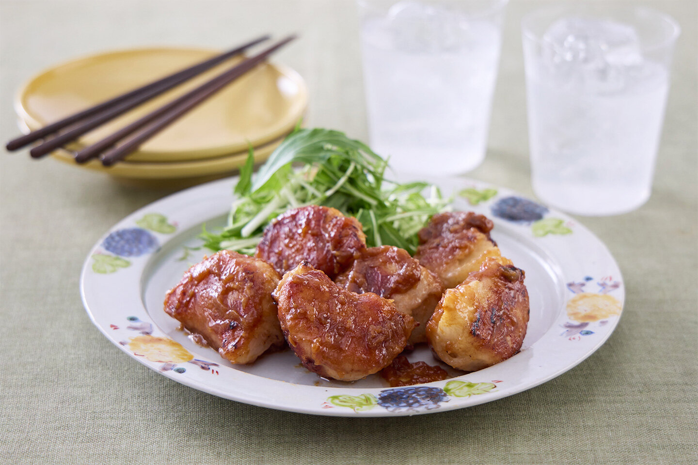 新玉ねぎの肉巻き焼き